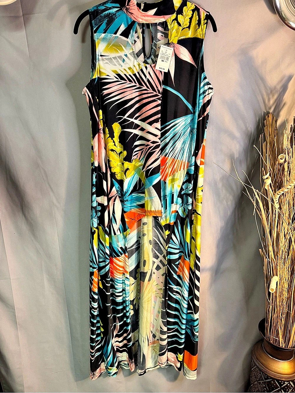 Abstract Print Maxi Tunic NWT